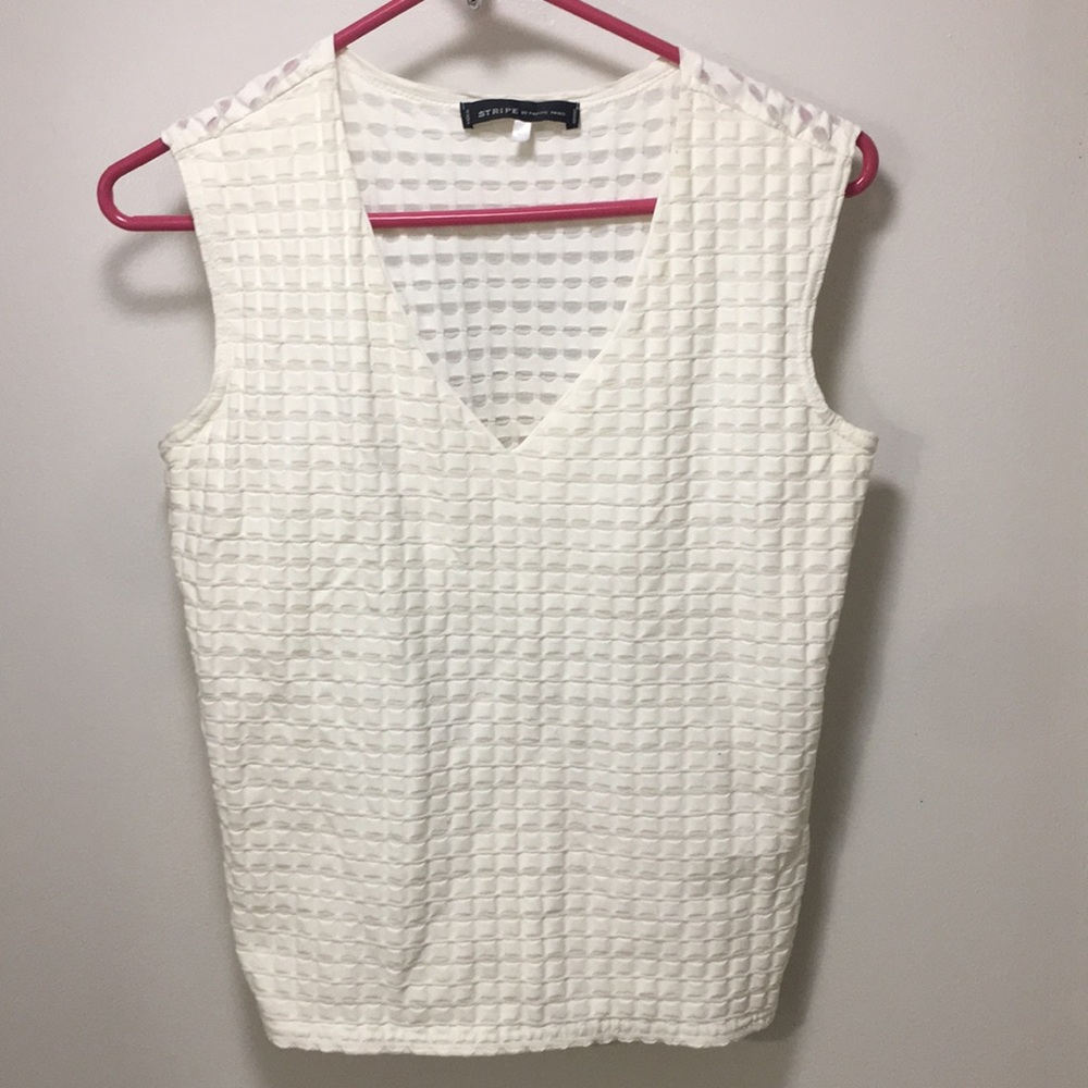Stripe by Rayure Paris. Sleeveless top. Small. GUC